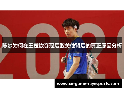 陈梦为何在王楚钦夺冠后取关他背后的真正原因分析