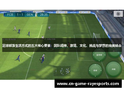 足球部落生活方式的五大核心要素：团队精神、激情、文化、挑战与梦想的完美结合